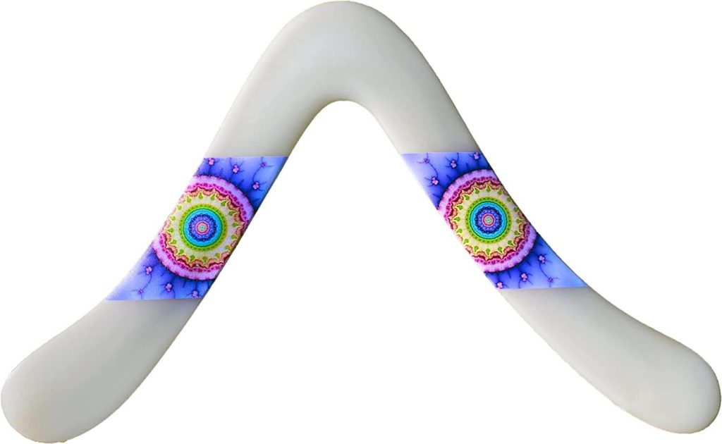Glow in the Dark Lefty Boomerangs - Molded left handed boomerangs