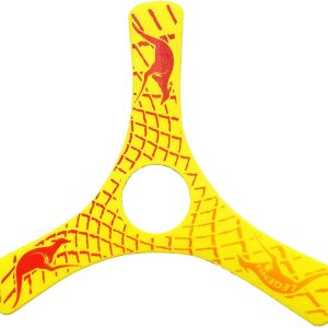Kids boomerang - Spin Racer boomerang - Yellow plastic boomerang
