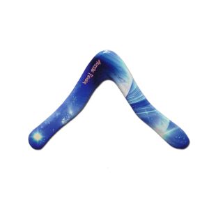 Aussie Fever Space Boomerang - Hand crafted woorden boomerang with Cosmic art!