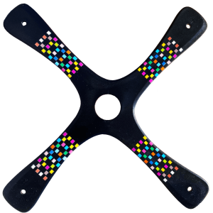 Competition Boomerang - Black Barcelona Boomerangs - Carbon infused