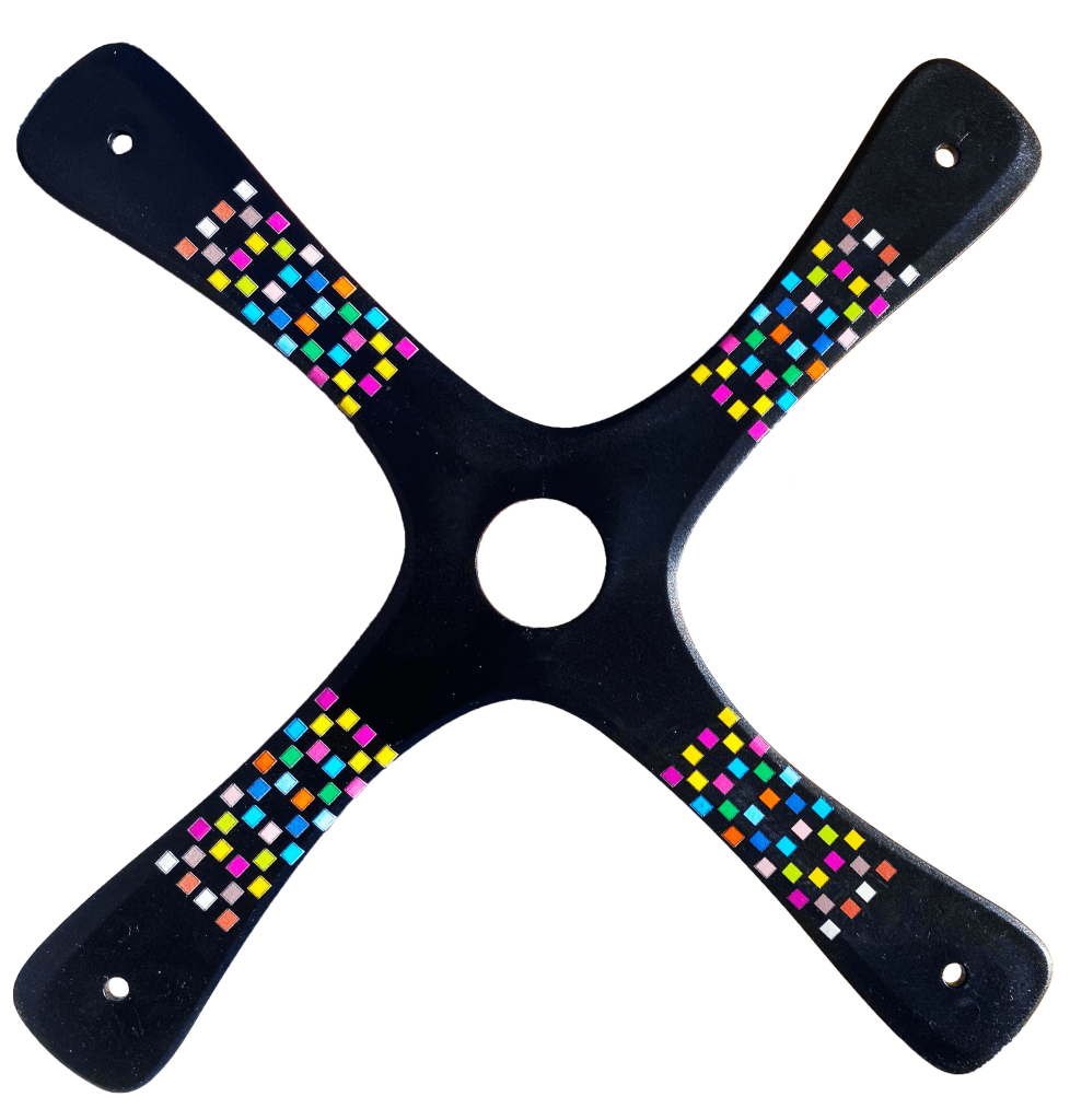 Competition Boomerang - Black Barcelona Boomerangs - Carbon infused