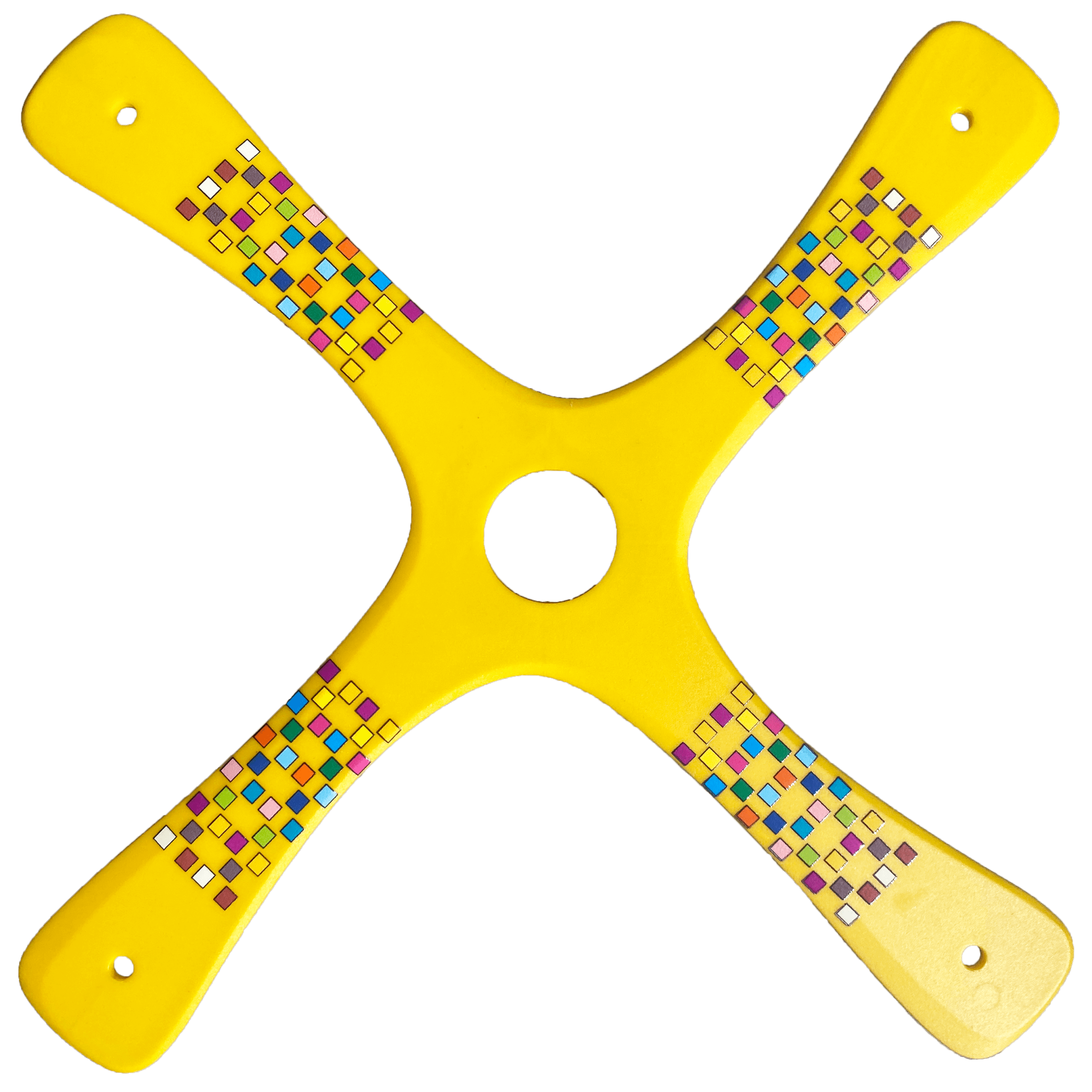 Competition boomerang - Yellow Barcelona Boomerangs.