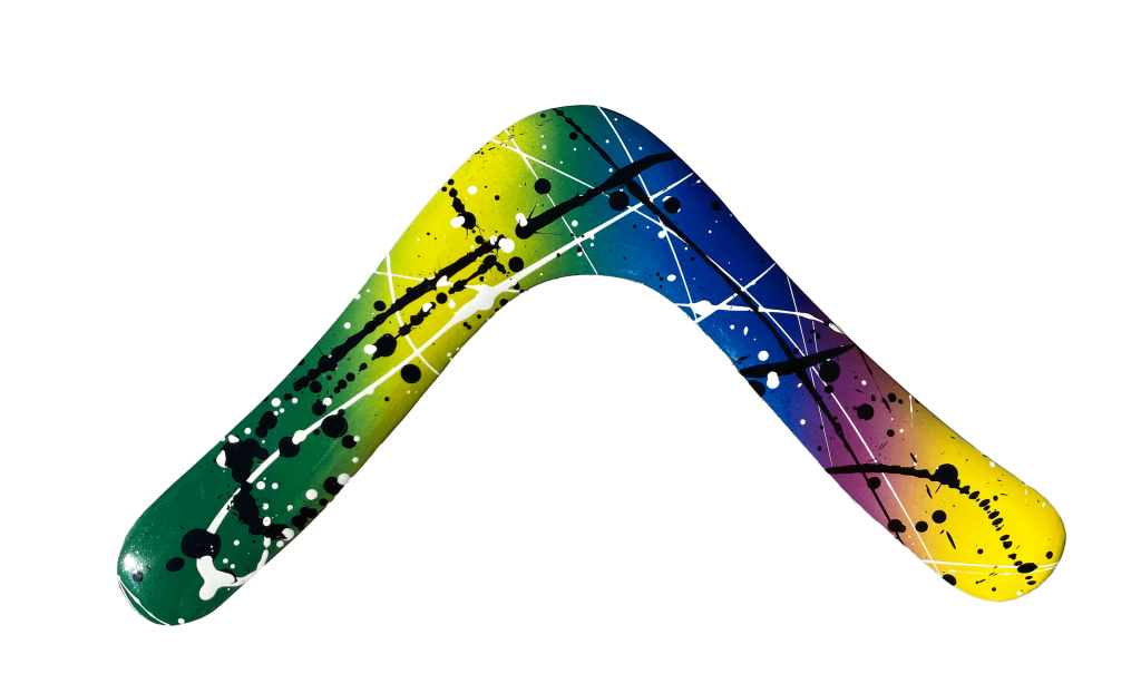Blue Angel Colorful Boomerang - A terrific boomerang for kids 8-13