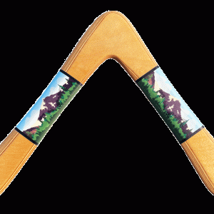 Crested Butte Wooden Boomerang - Great sport boomerang for beginners