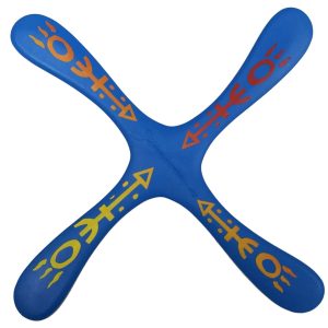 SkyBlader Boomerangs - Blue - Great beginner boomerangs for ages above 10 ( see video )