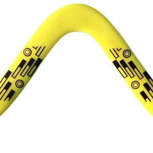 Tech Boomerang - Yelllow - Great Plastic boomerangs for kids - Real boomerang airfoils