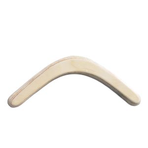 Kookaburra Natural Boomerang - Authentic Australian boomerang  - hand crafted wood