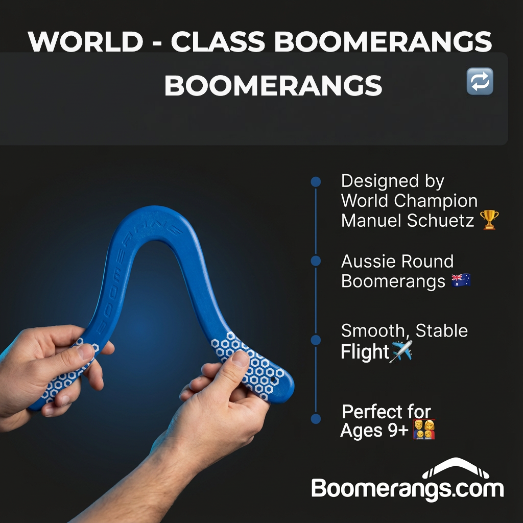 Manu Pro Boomerang - Aussie Round Boomerangs designed by world Champion Manu Schuetz - Image 9