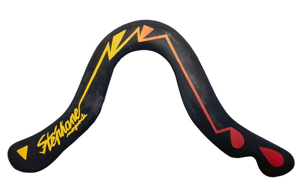 Marguerite Boomerang RH - Great beginner boomerangs - Lightweight and aerodynamic.