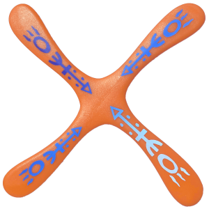 Skyblader Orange Boomerang Left Handed - Plastic boomerangs
