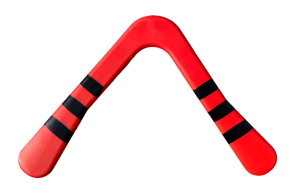 Kid's boomerang - Red Target Boomerangs - Low cost Kid's boomerang