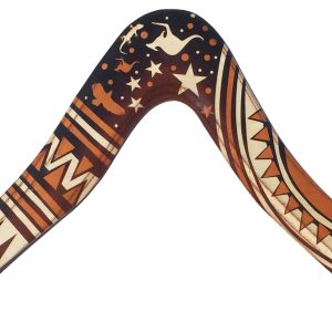 Aussie Fever Decorated Boomerang - Australian Boomerangs designed by Australian national champion Roger Perry