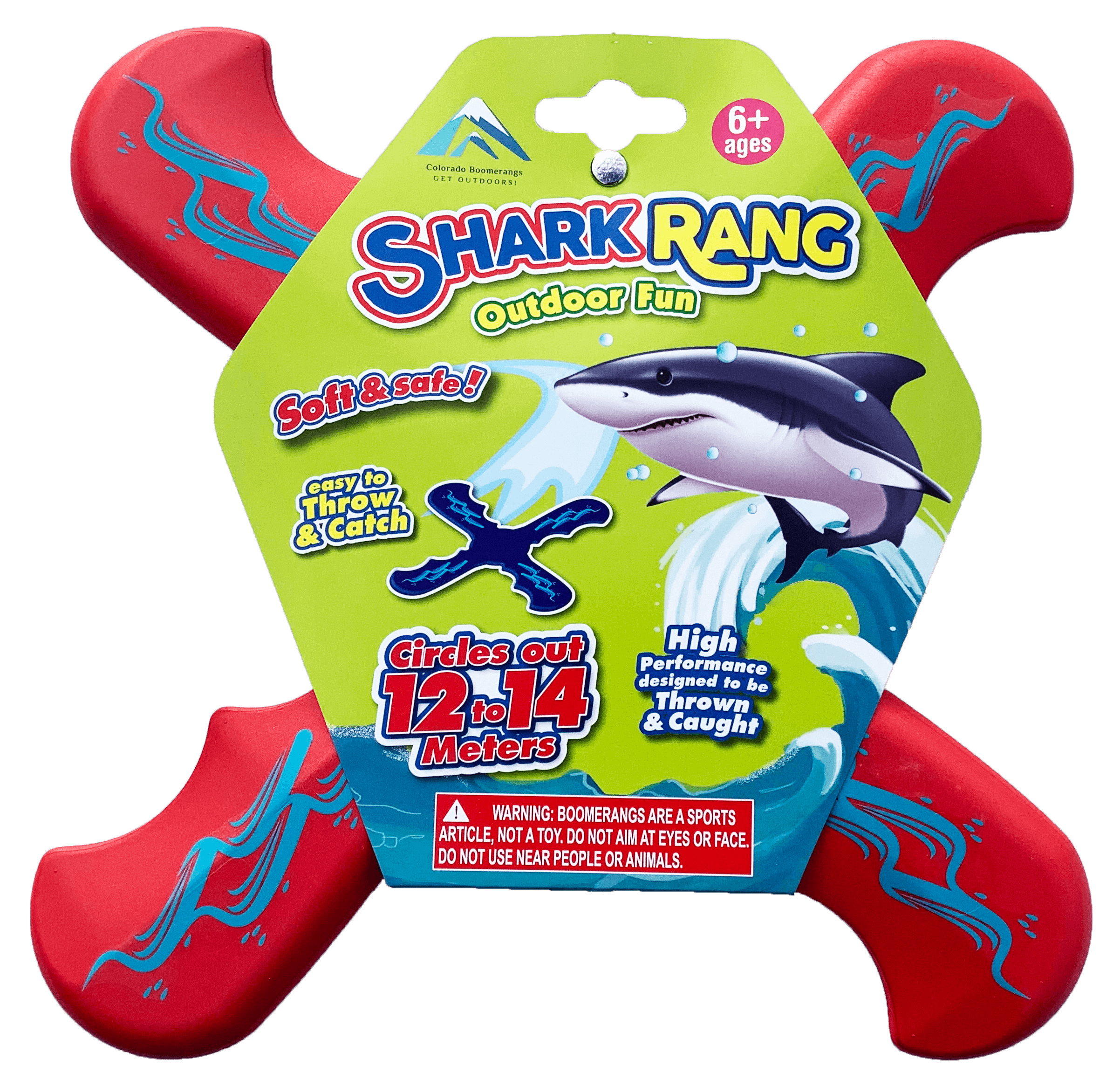 Shark Rang Boomerangs - Retail Boomerang Pack - Soft and Safe boomerangs for kids - Image 2